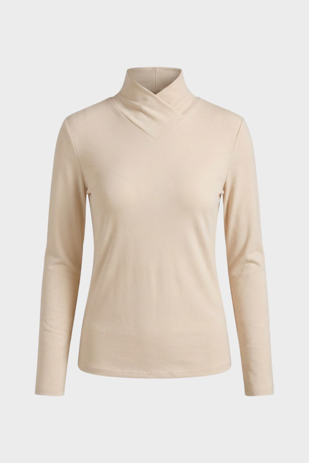 Langarmshirt Damen | Stehkragen & V-Ausschnitt 11