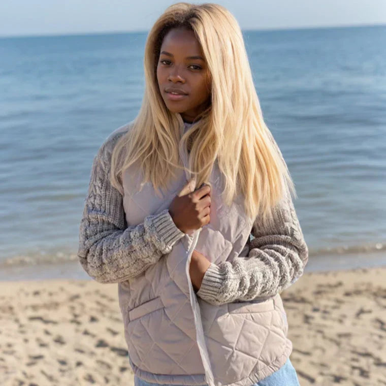Milena | Damenjacke Steppjacke mit Stehkragen und Reißverschluss 1