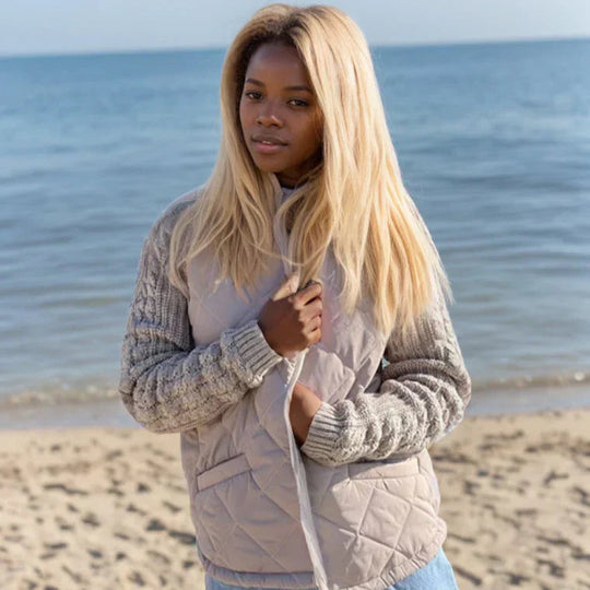 Milena | Damenjacke Steppjacke mit Stehkragen und Reißverschluss 1