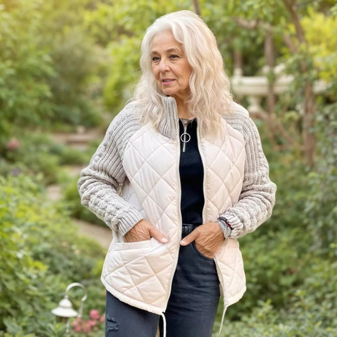 Milena | Damenjacke Steppjacke mit Stehkragen und Reißverschluss 0