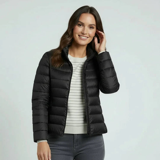 Leichte Steppjacke Damen | Einfarbige Jacke für Alltag 2