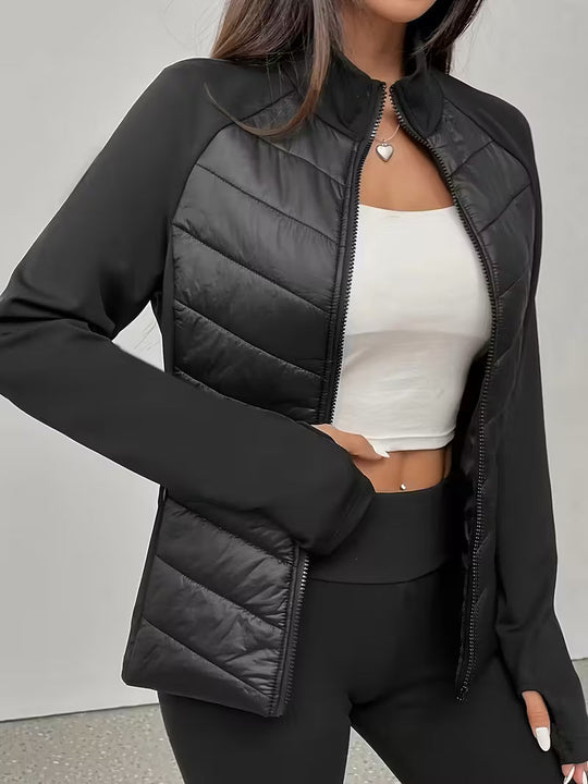 Übergangsjacke Damen Slim Fit | Steppjacke mit Stehkragen 0