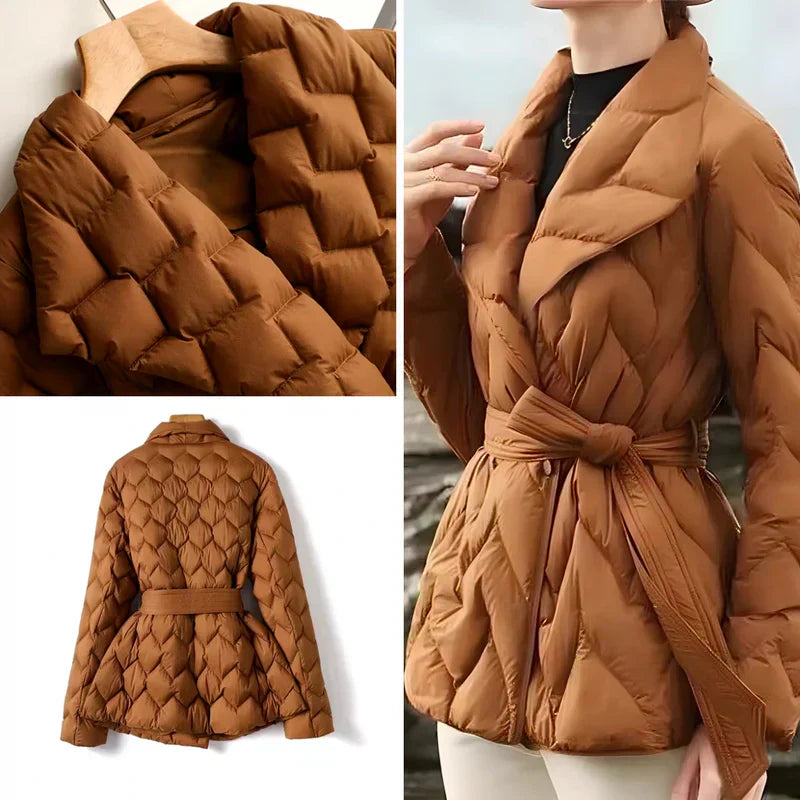 Damen Steppjacke leicht schmeichelnde Passform mit Eingrifftaschen