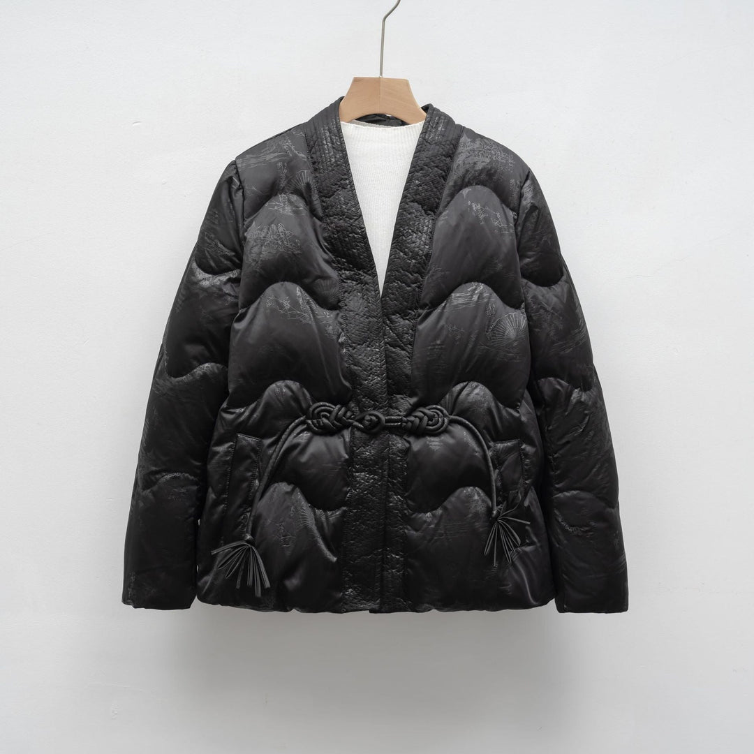 Voluminöse Steppjacke Damen | Elegante Taillierte Jacke 3