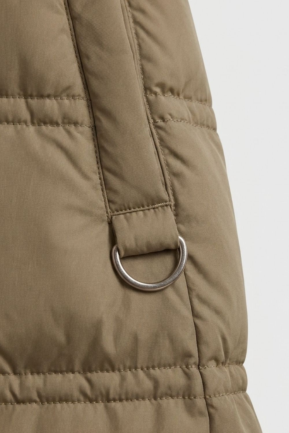 Damen Steppmantel Taillierte Kapuzenjacke Steppjacke 2