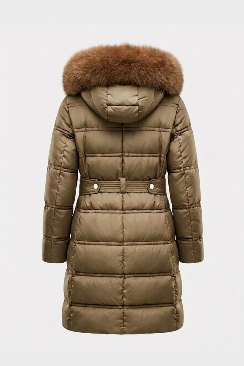 Damen Steppmantel Taillierte Kapuzenjacke Steppjacke 3