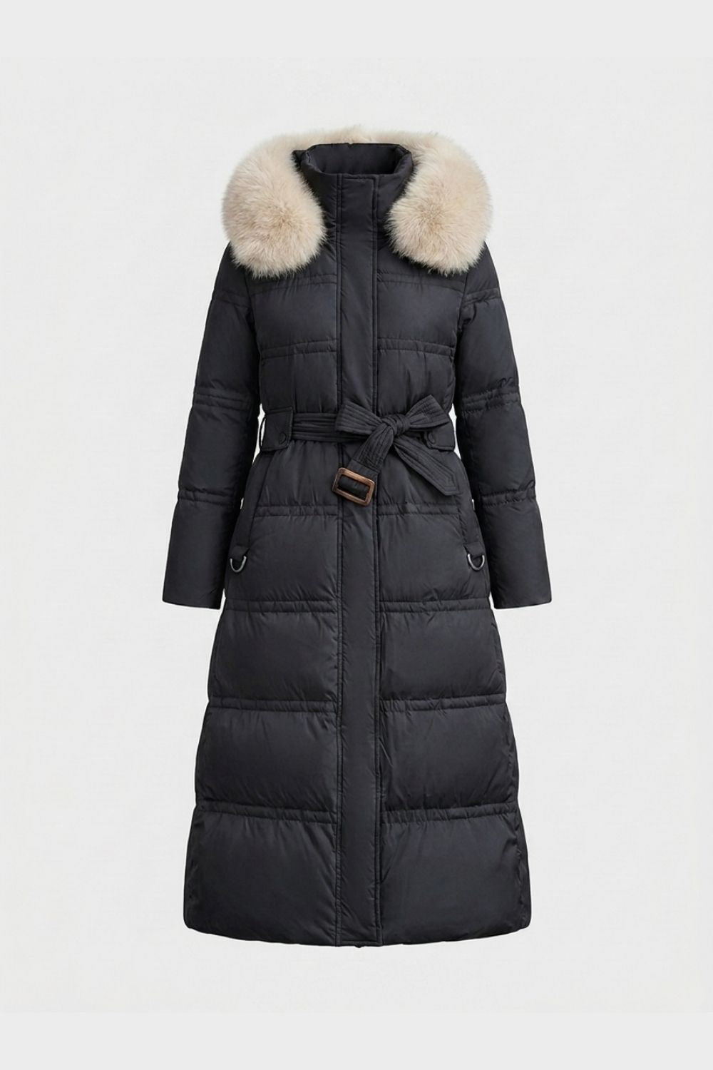 Damen Steppmantel Taillierte Kapuzenjacke Steppjacke 5