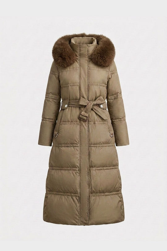 Damen Steppmantel Taillierte Kapuzenjacke Steppjacke 1
