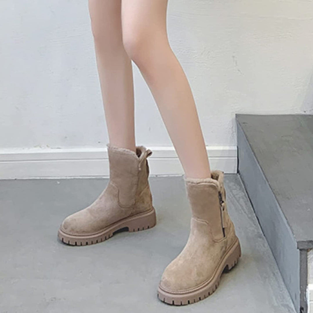 Damen Winterstiefel Rutschfest Warm Gefüttert Boots 5
