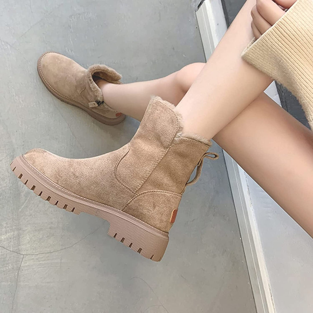 Damen Winterstiefel Rutschfest Warm Gefüttert Boots 7