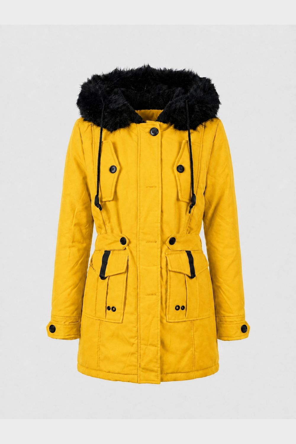 Kapuzenparka Damen | Taillenzug & Fronttaschen 9