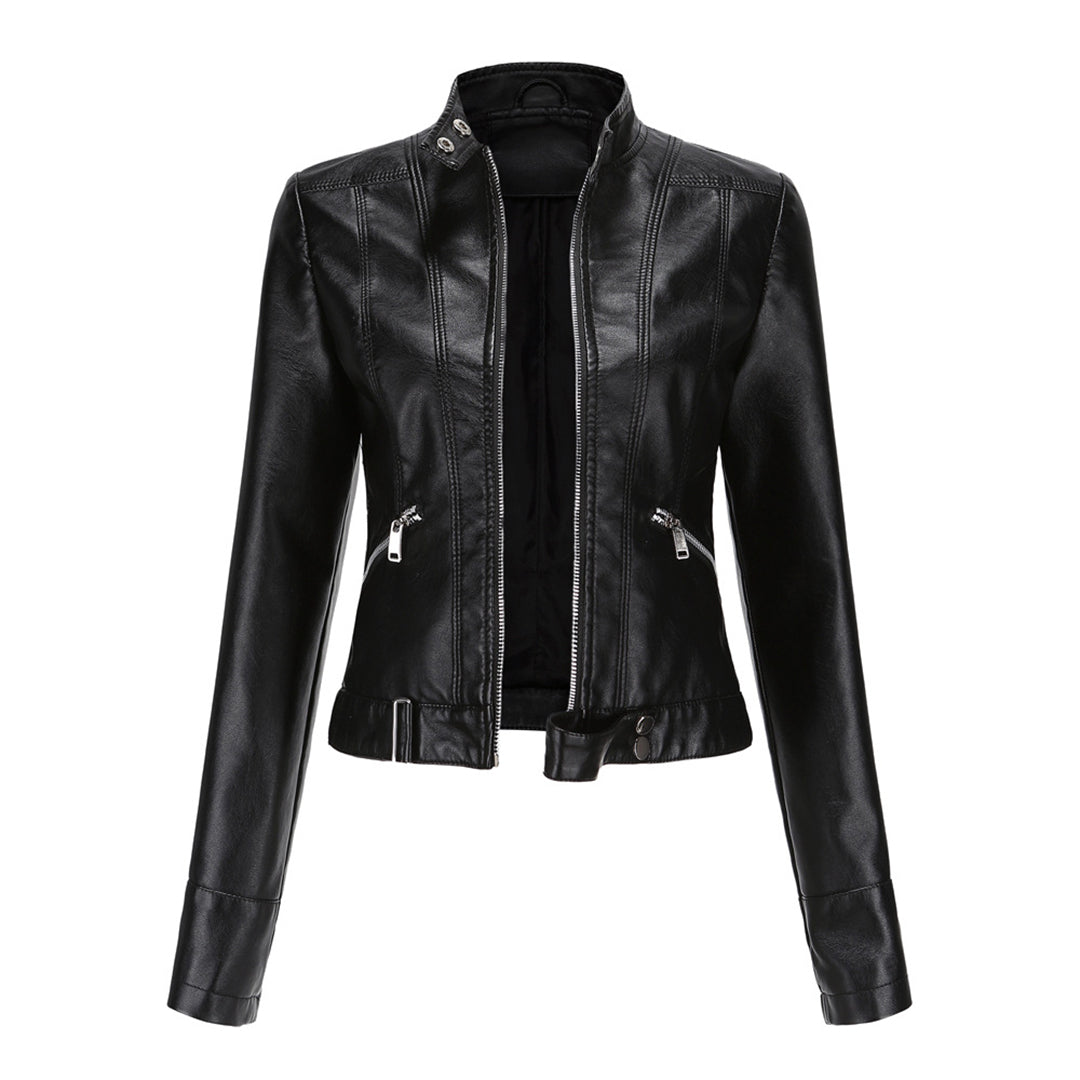 Damen Lederjacke Marlene | Klassische Figurbetonte Jacke 1