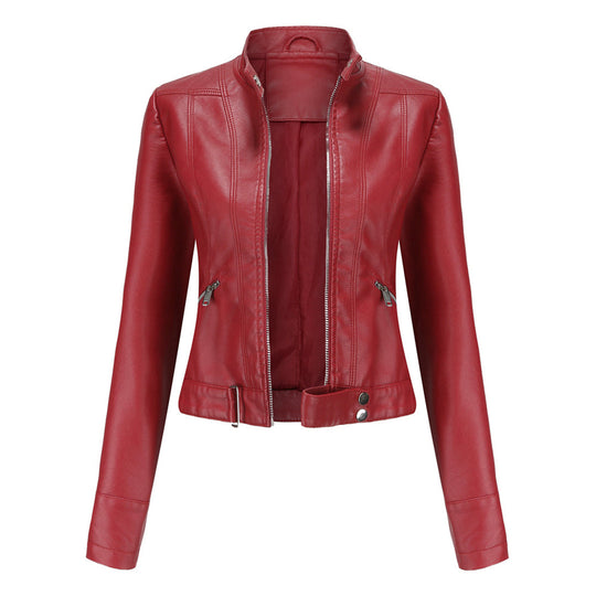 Damen Lederjacke Marlene | Klassische Figurbetonte Jacke 2