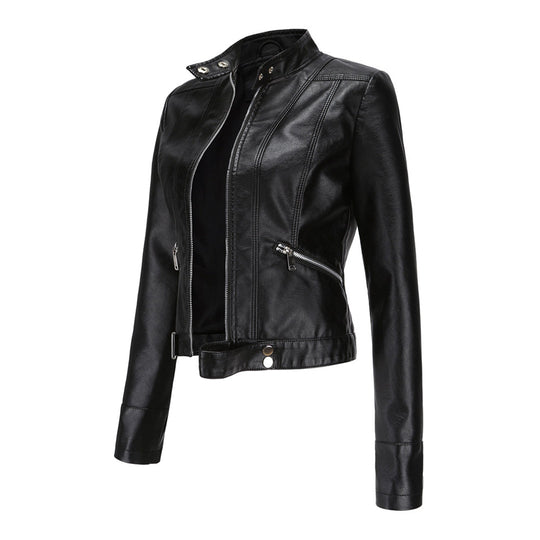 Damen Lederjacke Marlene | Klassische Figurbetonte Jacke 8