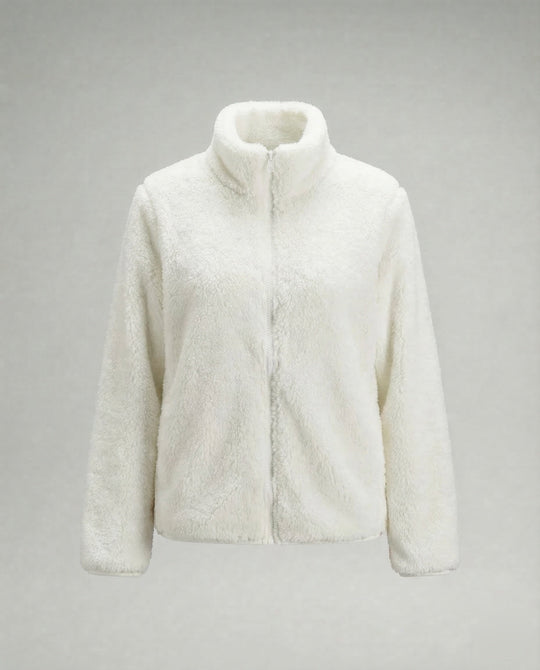 Damen Plüsch-Fleecejacke | Flauschige Übergangsjacke 5