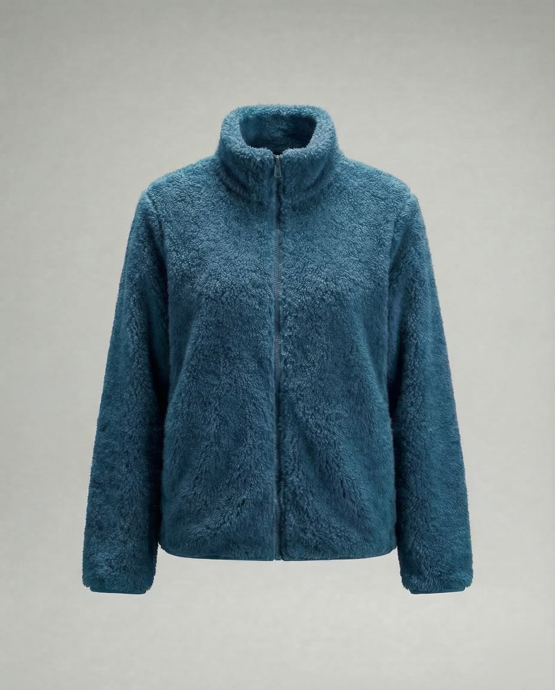 Damen Plüsch-Fleecejacke | Flauschige Übergangsjacke 6