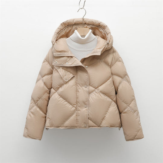 Damen Steppjacke mit abnehmbarer Kapuze | Winterjacke 0