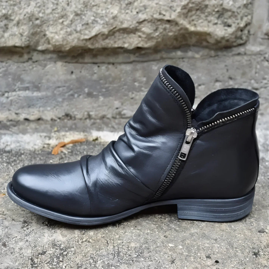 Damen Stiefeletten Schwarz Mit Reißverschluss | Knöchelhoch 0