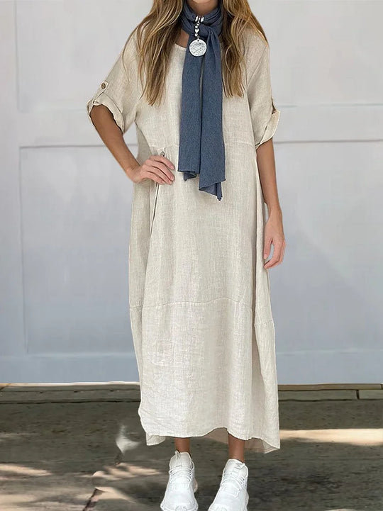 Dames Casual Midi Blouse Jurk - Meah