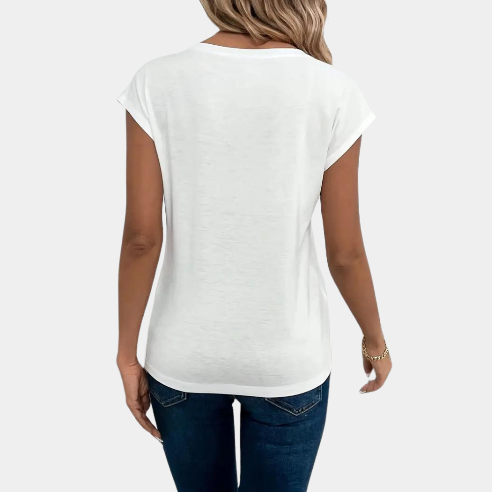 Dames Casual V-Hals T-Shirt - Afrodite