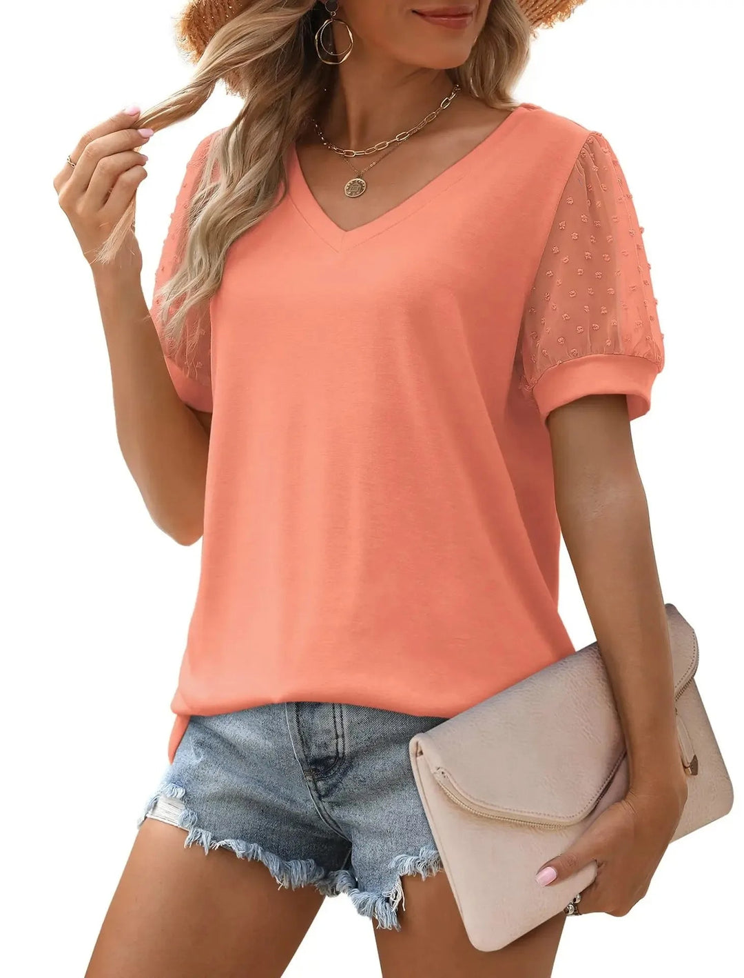 Dames Elegante V-Hals Top - Emma