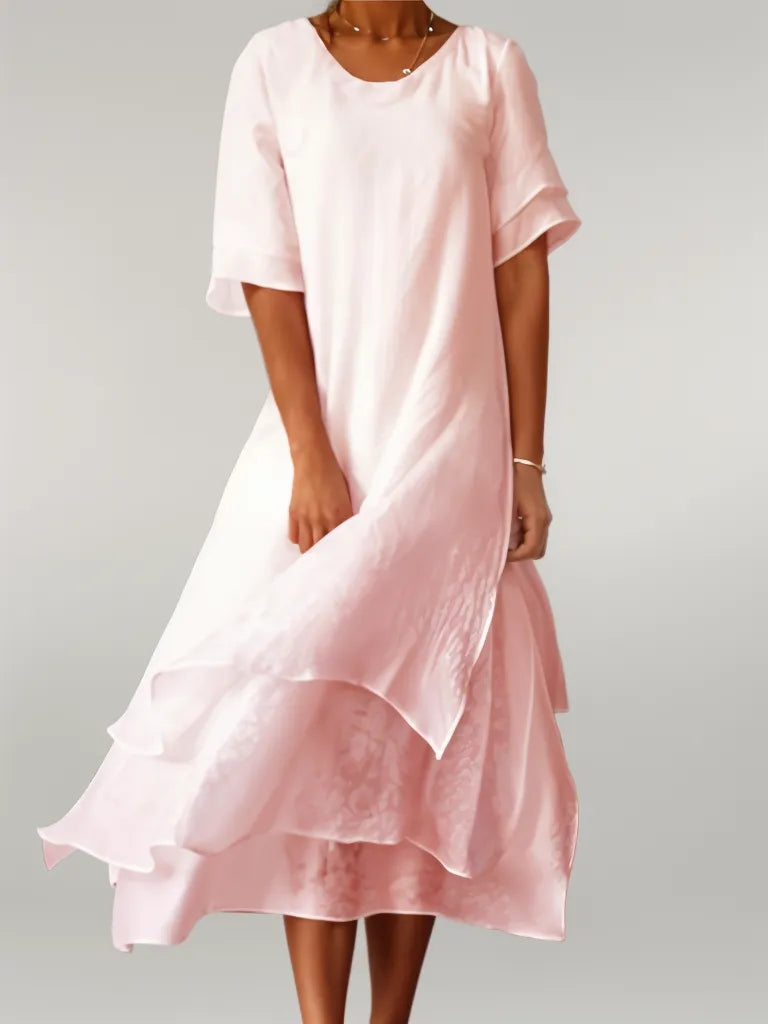 Dames Gelaagde Mini Zomerjurk - Marie