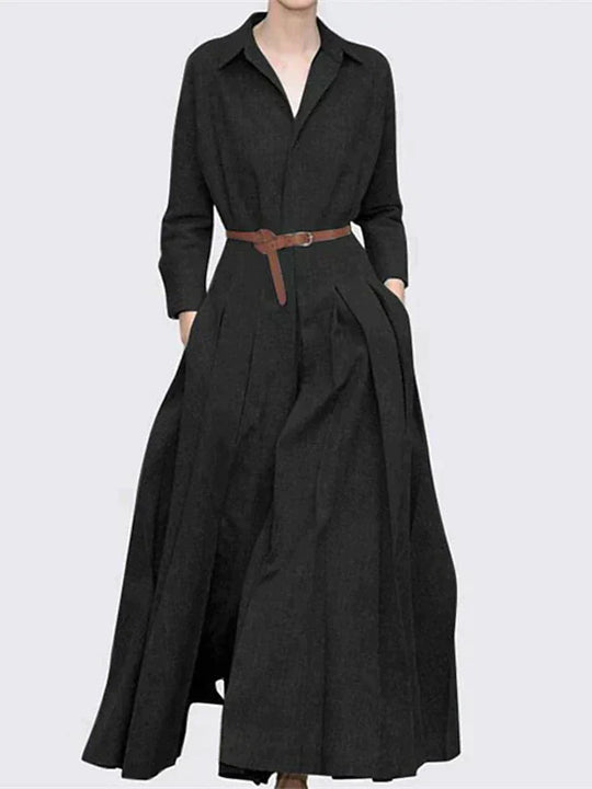 Dames Geplooide Maxi Formele Jurk - Gloria