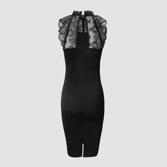 Dames Glitterende Mini Feestjurk - Kirstie