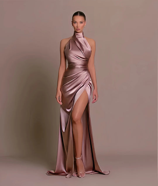 Dames Halter Maxi Avondjurk - Ariadne