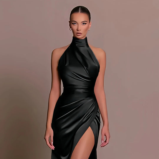 Dames Halter Maxi Avondjurk - Ariadne
