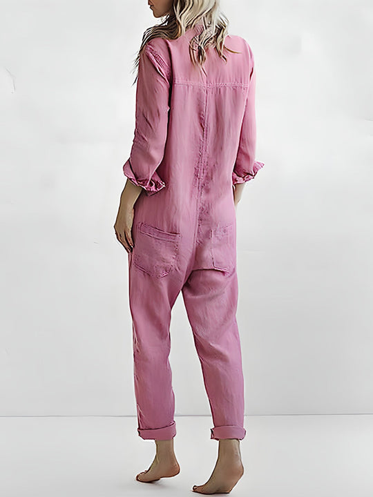 Dames Jumpsuit met Lange mouwen - Sanne