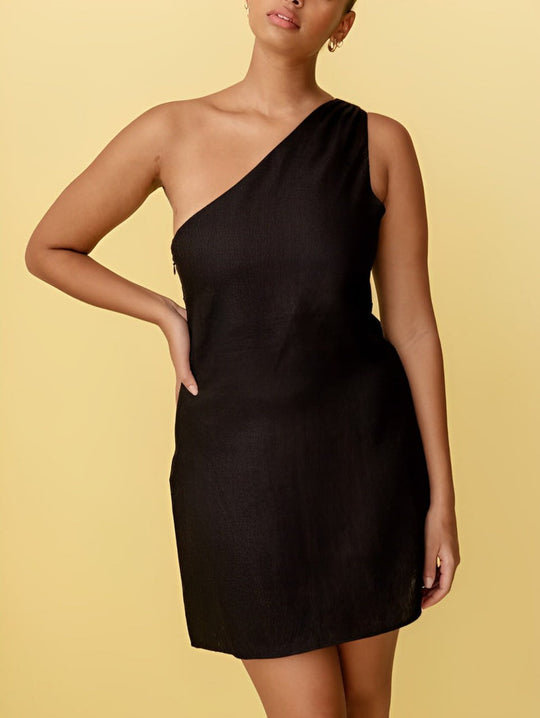 Dames Maxi Jurk One-Shoulder Elegant Zomerdesign - Selina