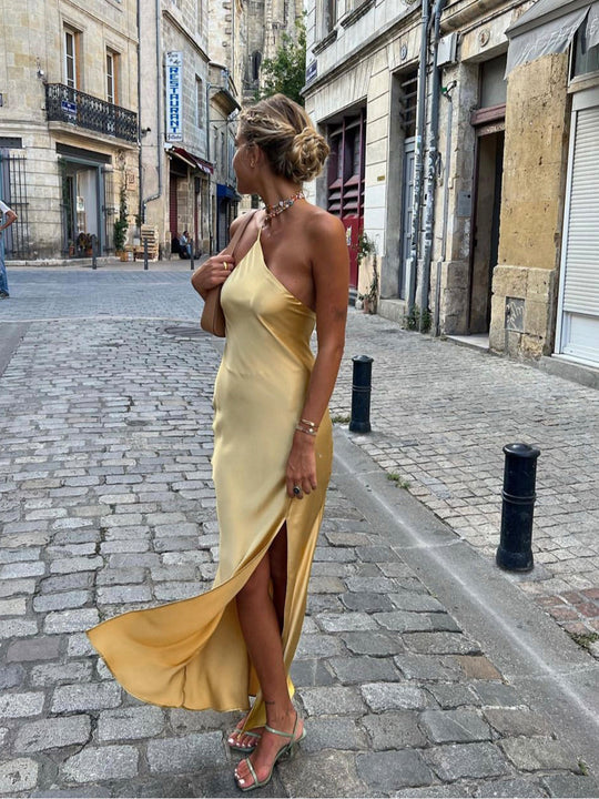 Dames Maxi zomerjurk zonder rug - Florence