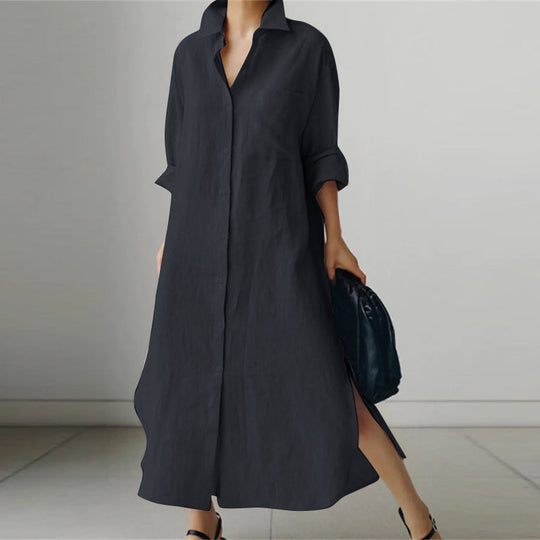 Dames Midi polojurk met knoopsluiting - Kore