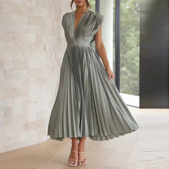 Dames Plooiend Elegant Stijl Flatterend Silhouet Midi Gala - Iris