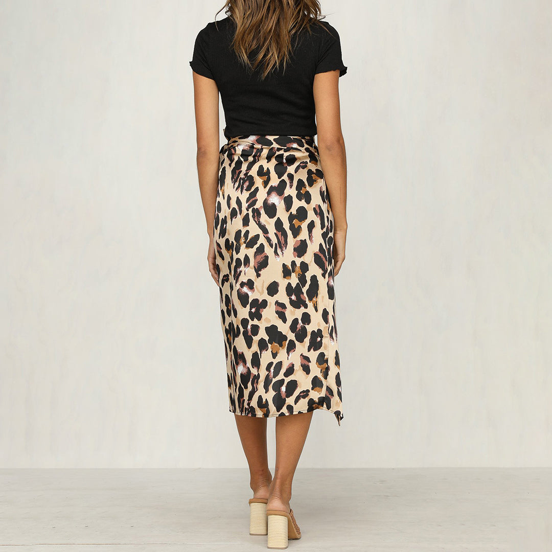 Dames Rok met Luipaardprint - Erica
