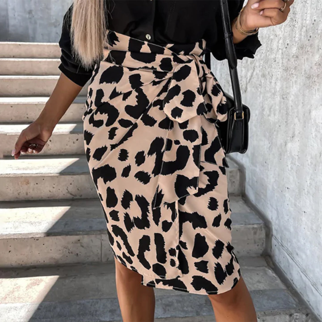 Dames Rok met Luipaardprint - Erica