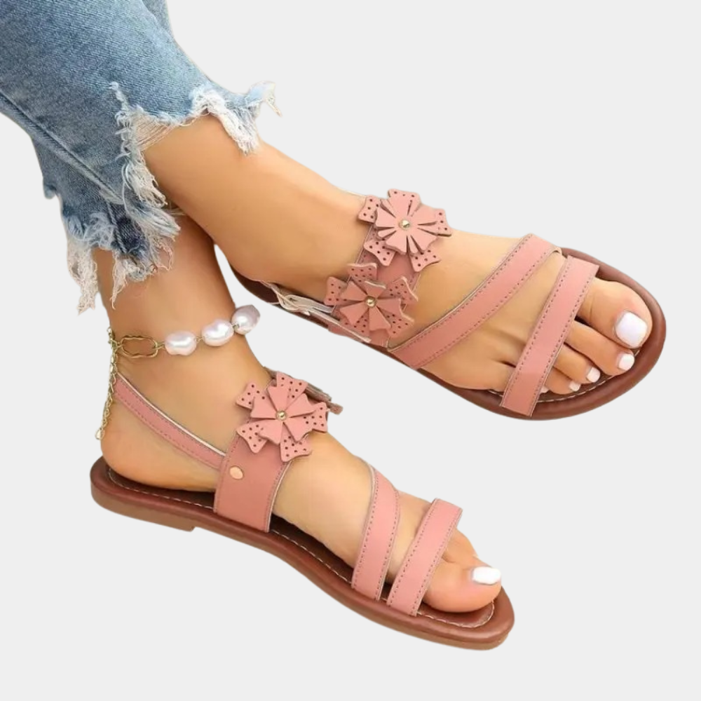 Dames Stijlvolle Platte Sandalen - Enrica