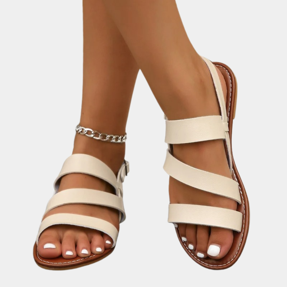 Dames Strand Slide Sandalen - Sara