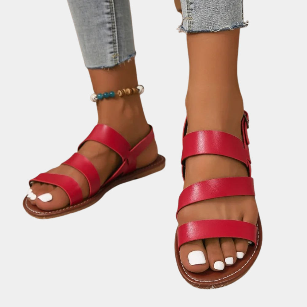 Dames Strand Slide Sandalen - Sara