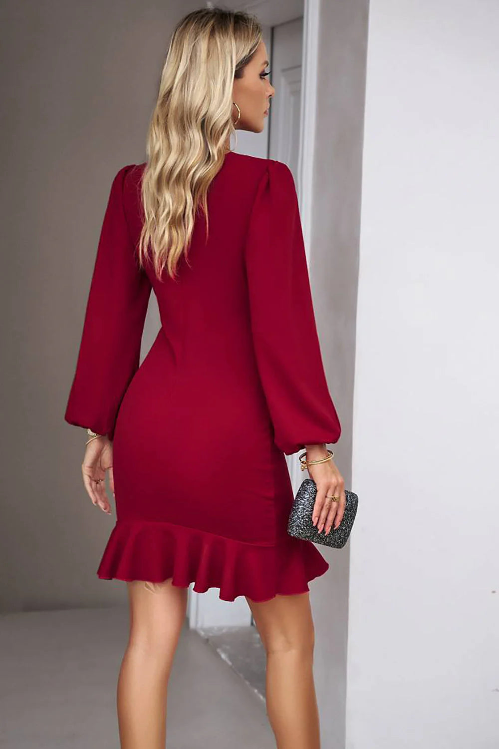 Dames Vintage Mini Kanten Gala Jurk - Elvira