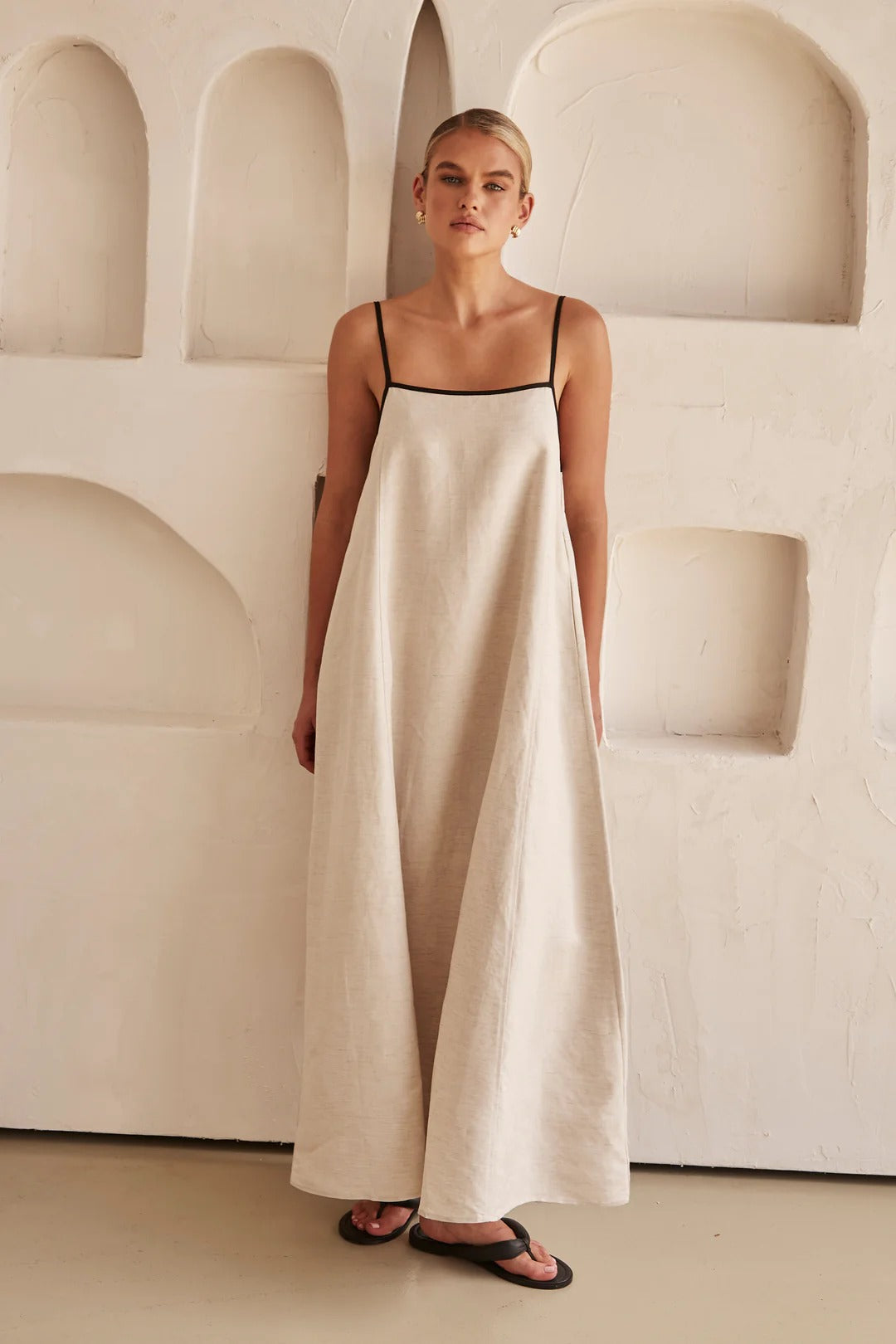 Dames Vloeiende Maxi Zomerjurk - Vivianne