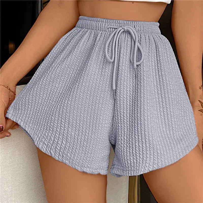 Dames Wijde Pijpen Drawstring Shorts - Elizabeth