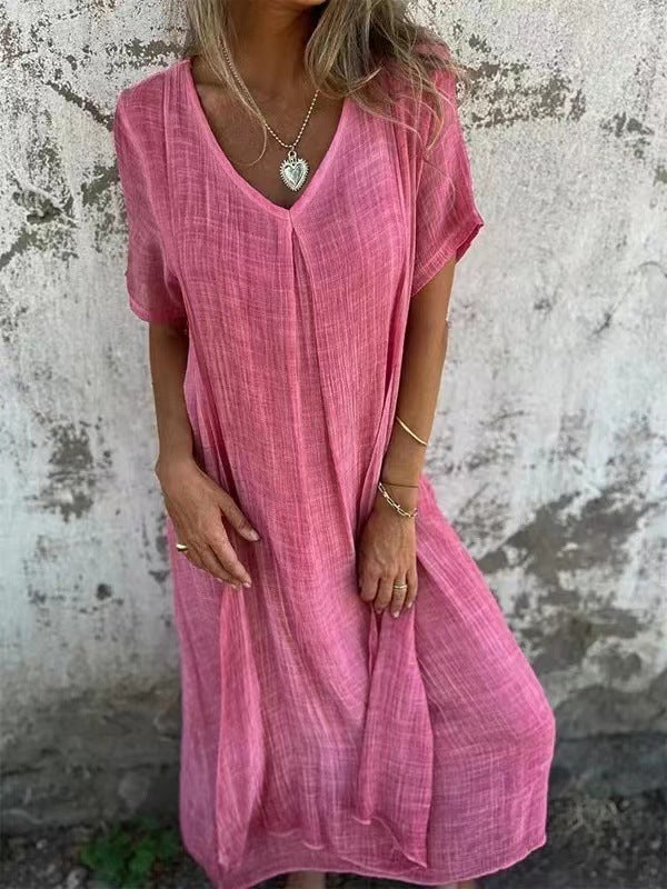 Dames frisse midi zomerjurk - Manon