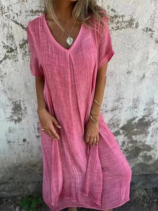 Dames frisse midi zomerjurk - Manon