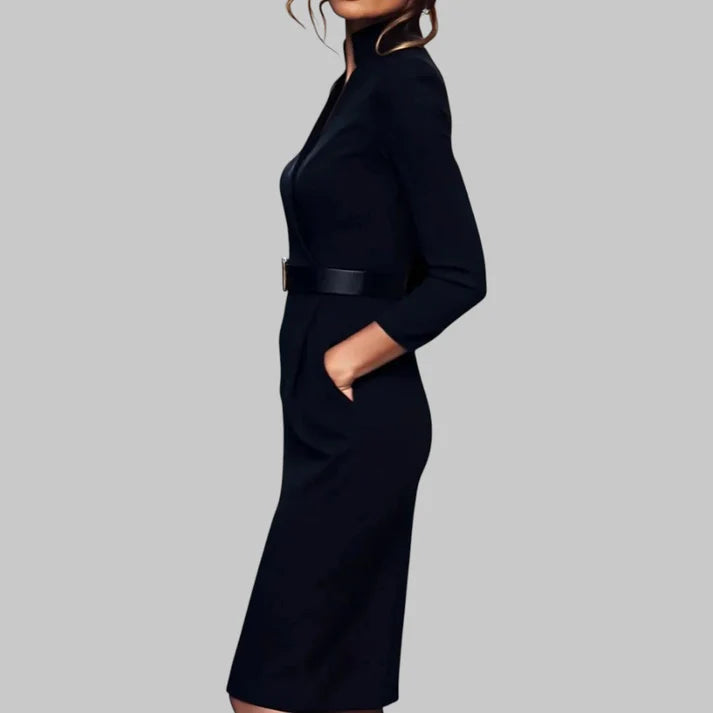 Dames jurk met ceintuur | Taille-accent & Verfijnd Silhouet