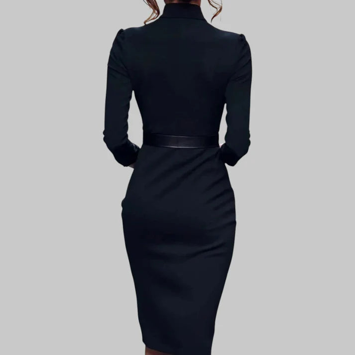Dames jurk met ceintuur | Taille-accent & Verfijnd Silhouet