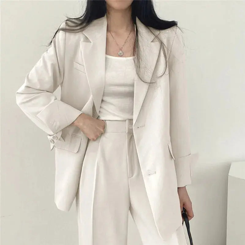 Dames Blazer en Broek Co Ord Set 1