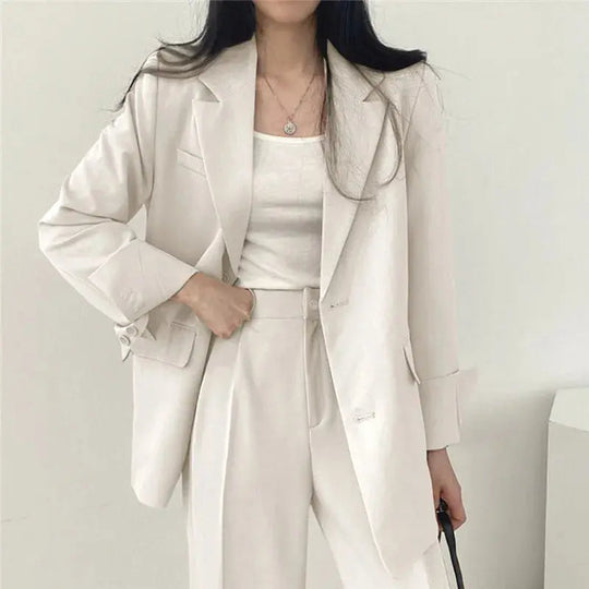 Dames Blazer en Broek Co Ord Set 1