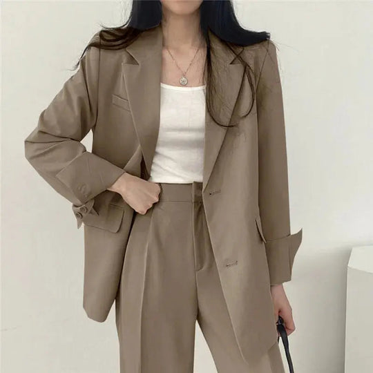 Dames Blazer en Broek Co Ord Set 2